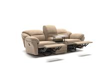 Диван Top concept San-Remo диван 2 реклайнера и бар велюр бежевый арт. 6609