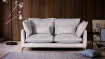 Диван Top concept Brussels диван двухместный прямой серый, замша Breeze арт. 13455