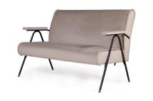 Диван Top concept Andy диван двухместный с мягкими подлокотниками, бархат пепельно-бежевый 25 арт. 23638