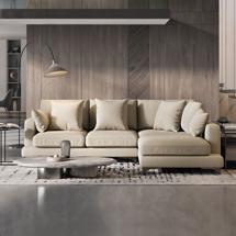 Диван Top concept Оскар диван малый с терминальным углом рогожка бежевый арт. 6279