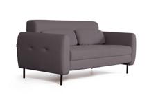 Диван Top concept Сиена диван-кровать прямой с подлокотниками, бархат серый 27 арт. 21340