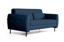 Диван Top concept Сиена диван-кровать прямой с подлокотниками, бархат синий 29 арт. 21341