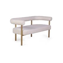 Диван Top concept Диван Бигги, букле Turin ivory / опоры золото арт. 23474