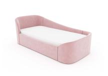 Диван-кровать Ellipsefurniture Диван-кровать KIDI Soft с низким изножьем 90*200 см R антивандальная ткань (розовый) арт. KD010503120202