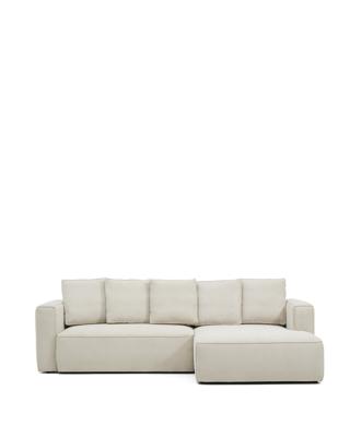 Диван-кровать La Forma (ех Julia Grup) 3-местный диван-кровать Marela бежевый шенилл с кушеткой справа 276 см арт. 447767