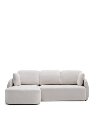 Диван-кровать La Forma (ех Julia Grup) Laira 3-местный диван-кровать из шенилла с шезлонгом слева цвет экрю 246 см арт. 251372