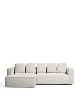 Диван-кровать La Forma (ех Julia Grup) 3-местный диван-кровать Marela бежевый шенилл с кушеткой слева, 276 см арт. 447769