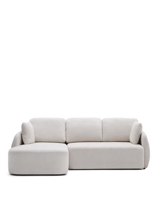 Диван-кровать La Forma (ех Julia Grup) Laira 3-местный диван-кровать из шенилла с шезлонгом слева цвет экрю 246 см арт. 251372