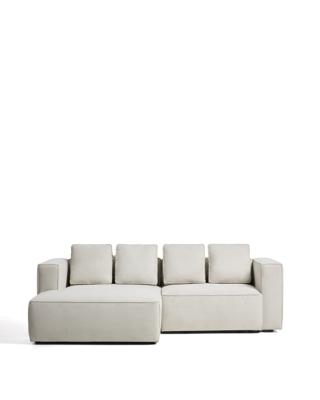 Диван-кровать La Forma (ех Julia Grup) Диван-кровать Marela бежевый шенилл 3-местный с кушеткой слева 236 см арт. 447765