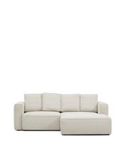 Диван-кровать La Forma (ех Julia Grup) Диван-кровать Marela бежевый шенилл 3-местный с кушеткой справа 236 см арт. 447763