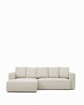 Диван-кровать La Forma (ех Julia Grup) 3-местный диван-кровать Marela бежевый шенилл с кушеткой слева, 276 см арт. 447769