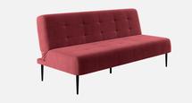 Диван-кровать Top concept Monaco диван-кровать прямой трехместный, без подлокотников, бархат бордовый 16 арт. 14083
