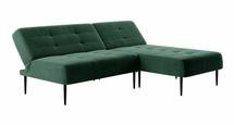 Диван-кровать Top concept Monaco диван-кровать с шезлонгом, без подлокотников, бархат зеленый 19 арт. 14115