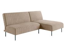 Диван-кровать Top concept Baccara диван-кровать с шезлонгом, без подлокотников, бархат бежевый 05 арт. 14480
