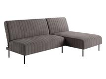 Диван-кровать Top concept Baccara диван-кровать с шезлонгом, без подлокотников, бархат антрацит 14 арт. 14481