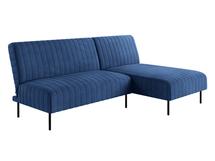 Диван-кровать Top concept Baccara диван-кровать с шезлонгом, без подлокотников, бархат синий 29 арт. 14484