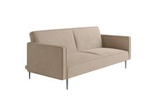 Диван-кровать Top concept Este диван-кровать трехместный, прямой, с подлокотниками, бархат бежевый 05 арт. 14221