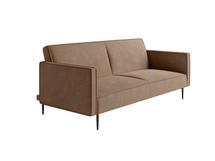 Диван-кровать Top concept Este диван-кровать трехместный, прямой, с подлокотниками, бархат коричневый 12 арт. 14222