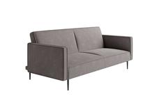 Диван-кровать Top concept Este диван-кровать трехместный, прямой, с подлокотниками, бархат антрацит 14 арт. 14224