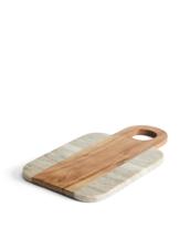 Доска La Forma (ех Julia Grup) Сервировочная доска Nuvir из бежевого мрамора и массива акации арт. 425317