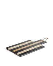 Доска La Forma (ех Julia Grup) Сервировочная доска Surne из черного и бежевого мрамора 30 x 23 см арт. 437032