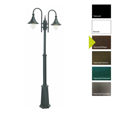 Фонарь Norlys Фонарный столб Norlys, FIRENZE BC (Черный/Медь) арт. 820BC