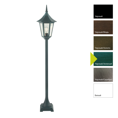 Фонарь Norlys Фонарный столб Norlys, MODENA BG (Черный/Зеленый) арт. 304BG