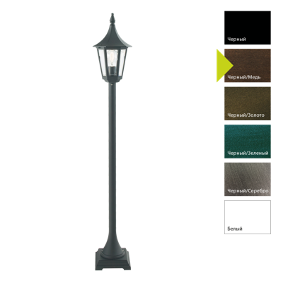 Фонарь Norlys Фонарный столб Norlys, RIMINI BC (Черный/Медь) арт. 404BC