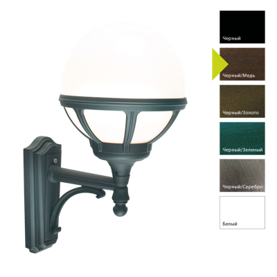 Фонарь Norlys Настенный фонарь Norlys, BOLOGNA BC (Черный/Медь) арт. 361BC