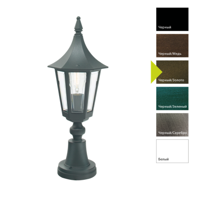 Фонарь Norlys Фонарь-пьедестал Norlys, RIMINI BD (Черный/Золото) арт. 250BD