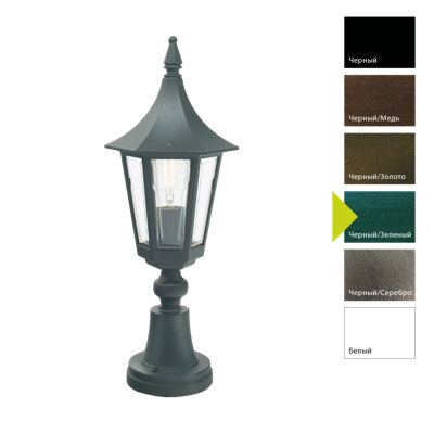 Фонарь Norlys Фонарь-пьедестал Norlys, RIMINI BG (Черный/Зеленый) арт. 250BG