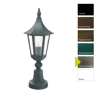 Фонарь Norlys Фонарь-пьедестал Norlys, RIMINI BS (Черный/Серебро) арт. 250BS