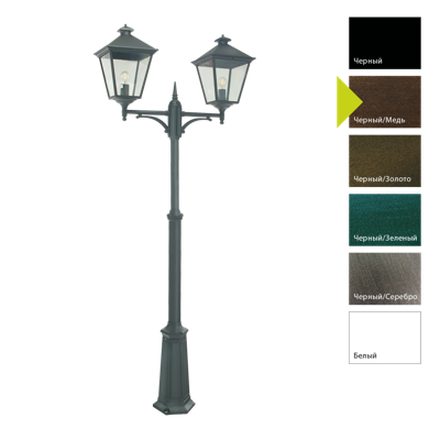 Фонарь Norlys Фонарный столб Norlys, LONDON BIG BC (Черный/Медь) арт. 492BC