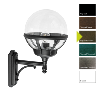 Фонарь Norlys Настенный фонарь Norlys, BOLOGNA BD (Черный/Золото) арт. 360BD