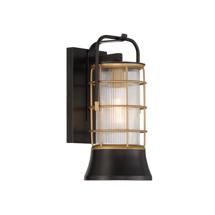 Фонарь ЯЯЯ Настенный фонарь Eurofase, Арт. QN-RIVAMAR-S-BLK-GD арт. QN-RIVAMAR-S-BLK-GD