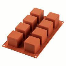 Форма Silikomart Форма силиконовая для приготовления пирожных cube, 17,6х29,8 см, 1 л арт. 26.104.00.0065