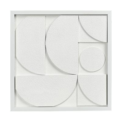 Фоторамка Bergenson Bjorn Панно декоративное с эффектом 3d minimalism, с белой рамой, 40х40 см арт. BB0000842