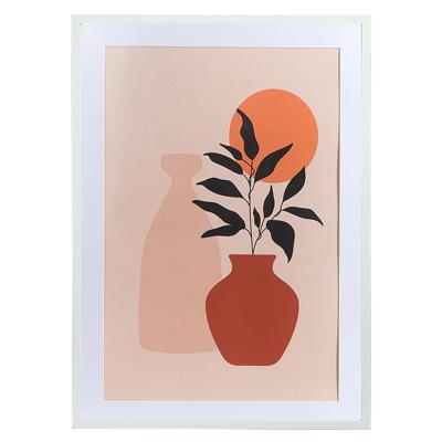 Фоторамка Bergenson Bjorn Панно декоративное plant с белой рамой, 50х70 см, v.2 арт. BB0000985