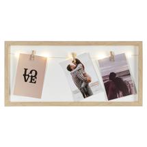 Фоторамка Bergenson Bjorn Рамка для фотографий с подсветкой everyday, 23х49 см, белая/натуральное дерево арт. BB0000517