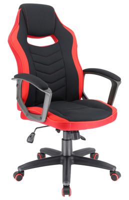 Геймерское кресло Everprof Кресло Everprof Stels (Стелс) T Ткань Черный/Красный арт. ZN-433927