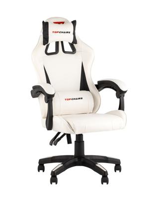 Геймерское кресло Stool Group Кресло спортивное TopChairs Phantom бело-черный арт. УТ000039470