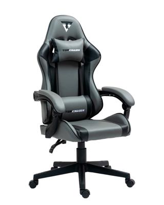 Геймерское кресло TopChairs Кресло спортивное TopChairs Commander серо-черный арт. УТ000039478