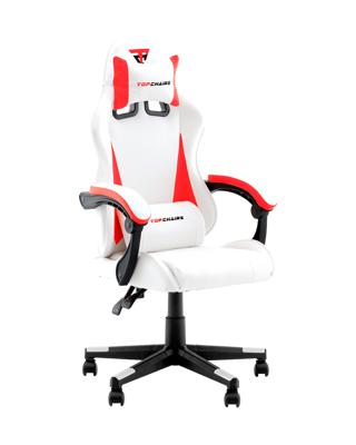 Геймерское кресло TopChairs Кресло спортивное TopChairs Phantom бело-красный арт. УТ000039471