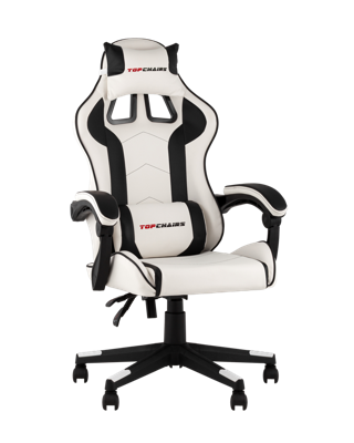Геймерское кресло TopChairs Кресло спортивное TopChairs Shadow бело-черный арт. УТ000039462