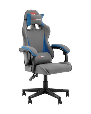 Геймерское кресло TopChairs Кресло спортивное TopChairs Phantom серо-голубой арт. УТ000039475