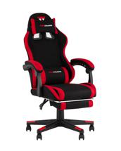 Геймерское кресло TopChairs Кресло спортивное TopChairs Prophet с оттоманкой ткань черно-красный арт. УТ000039482