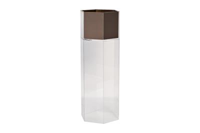 Кашпо Garda Decor 58DB-24209 Кашпо высокое напольное, акрил/мат. бронза 30*26*100см арт. 58DB-24209