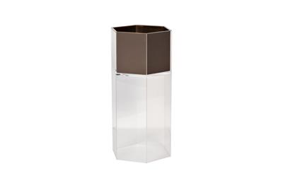 Кашпо Garda Decor 58DB-24219 Кашпо высокое напольное, акрил/мат. бронза 30*26*80см арт. 58DB-24219