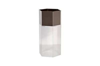 Кашпо Garda Decor 58DB-24229 Кашпо высокое напольное, акрил/мат. бронза 30*26*60см арт. 58DB-24229