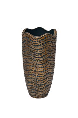 Кашпо Garda Decor ZS1881-24 Кашпо синее с золотом d30*60см арт. ZS1881-24